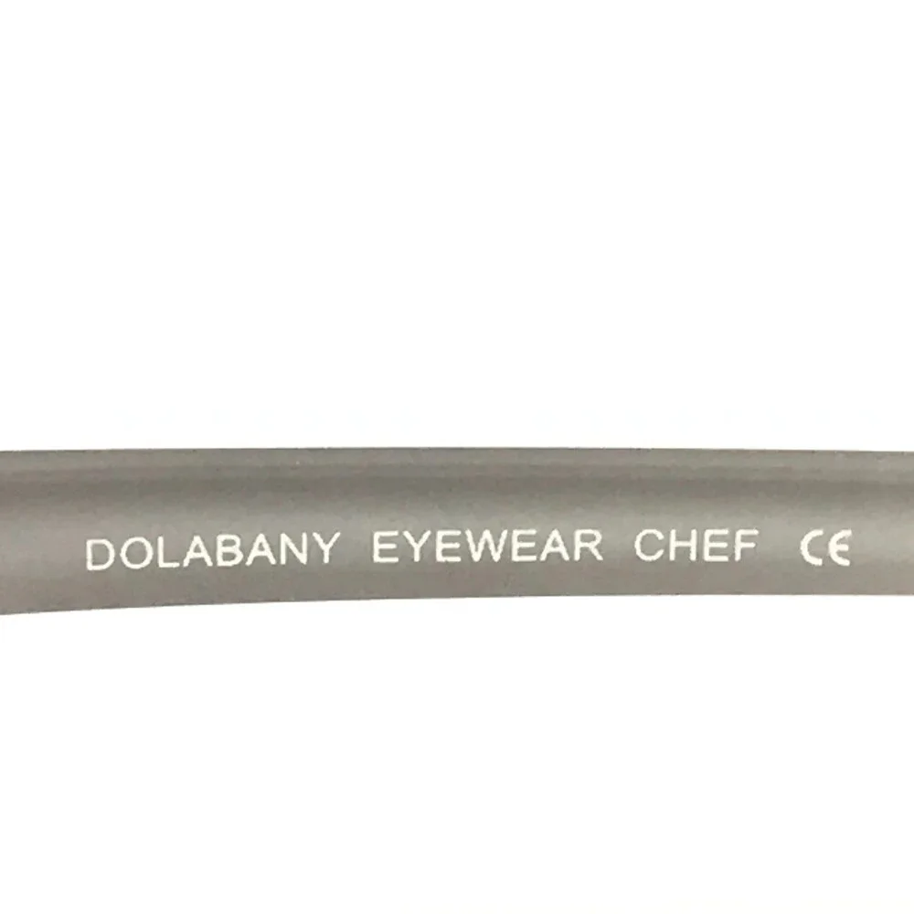 Dolabany Eyeglasses Frames CHEF Matte Brown White Rectangle Full Rim 45-17-135
